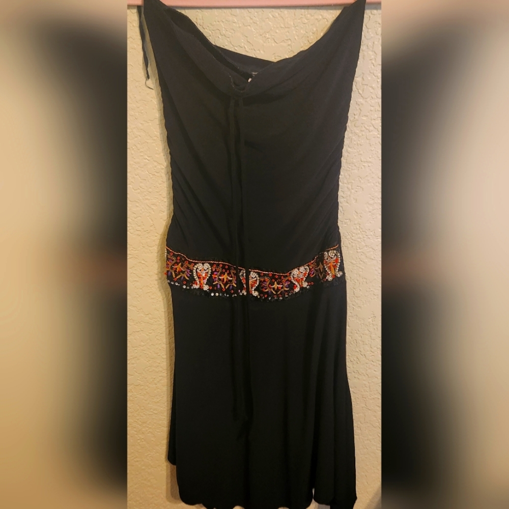 Black sequin dress